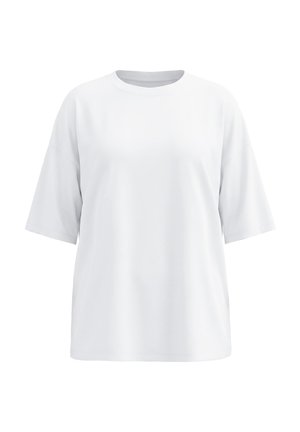Studio Untold, T-SHIRT, OVERSIZE SHAPE, PERLENFRANSEN - Triko s potiskem - off-white