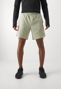 Nike Performance CHALLENGER SHORT - Sports shorts - olive aura/dark stucco/black/silver