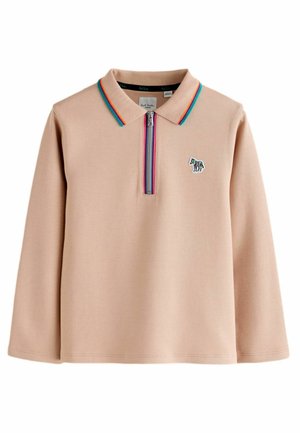 REGULAR FIT - LONG SLEEVE SIGNATURE  - Polo shirt - stone