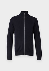 JJPANNEL ZIP CARDIGAN - Cardigan - navy