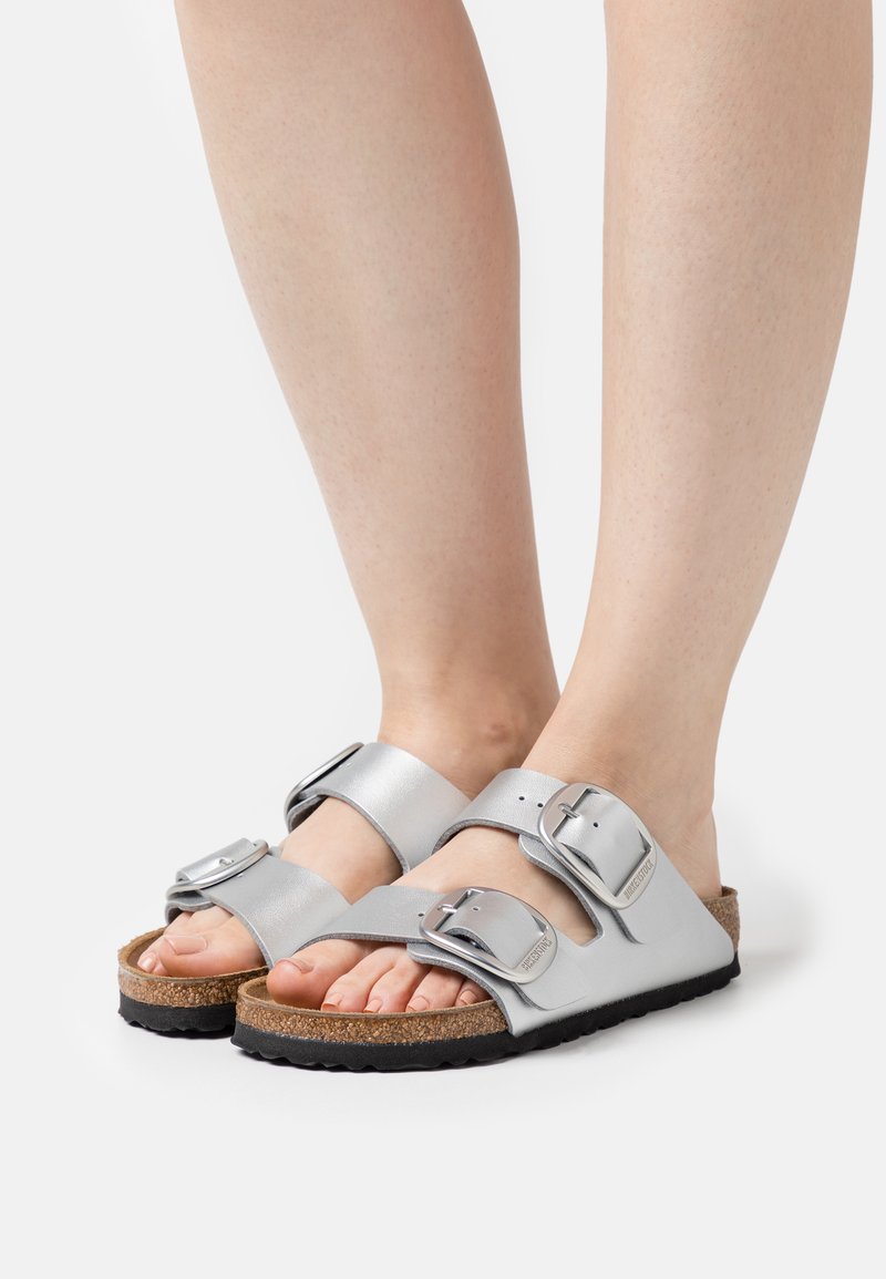 birkenstock argenté femme