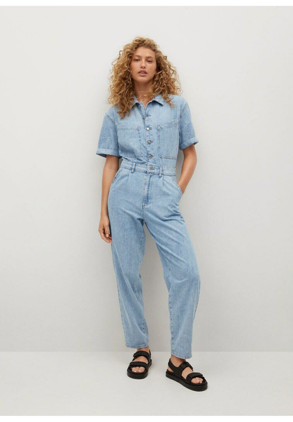 Mango Tuta jumpsuit - medium blue/blu - Zalando.it