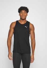 Puma - RUN FAVORITE SINGLET - Top - black Immagine in miniatura 1