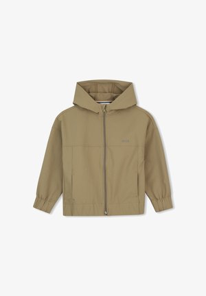 BOSS Kidswear, ZIP-UP HOODIE - Chaqueta de entretiempo - dark taupe