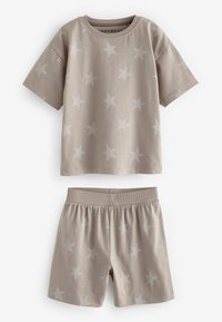 Next 3 PACK  REGULAR FIT SET - Pyžamová súprava - brown cream stars