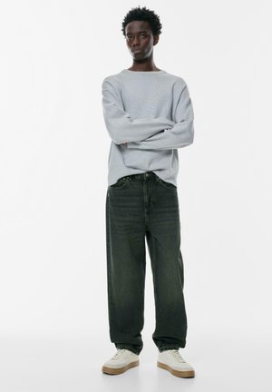 BAGGY - Relaxed fit jeans - mottled dark blue