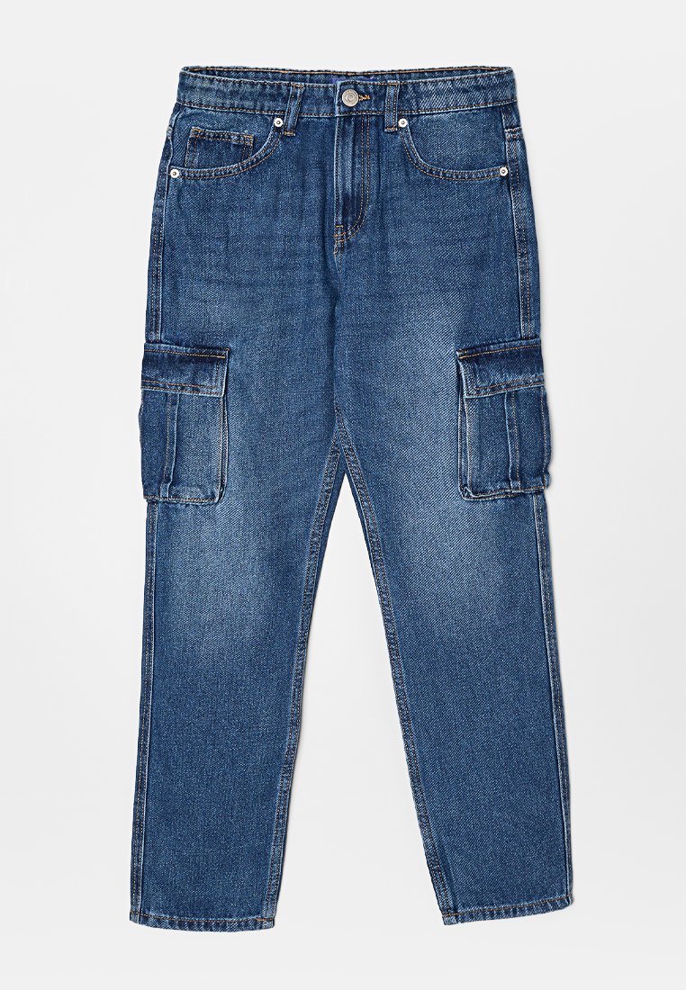 ONLY & SONS junior Jeans Tapered Fit donkerblauw ONLY & SONS junior Jeans Tapered Fit donkerblauw