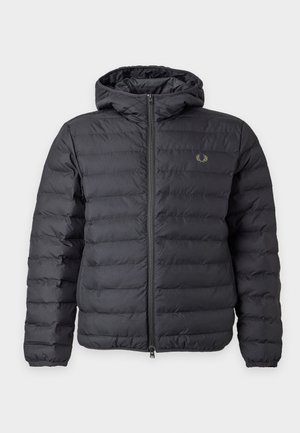 Fred Perry, HOODED INSULATED - Леко яке - black