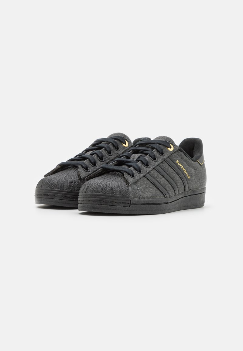 actualizar cadena entrada adidas Originals SUPERSTAR - Zapatillas - carbon/core black/gold metallic/negro  - Zalando.es