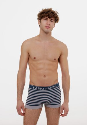 Fabio Farini 4ER PACK MIKROFASER RETROSHORTS BOXER ENG ANLIEGEND - Boxer shorts - metallic grey