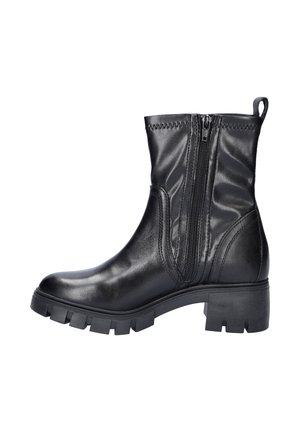 Platform ankle boots - zwart