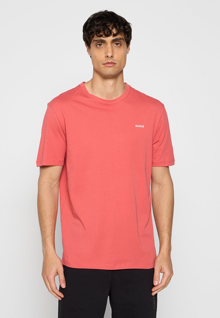 HUGO T-shirt basic lichtrood