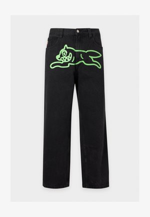 Icecream, RUNNING DOG DOUBLE SCOOP PANT - Straight leg jeans - black
