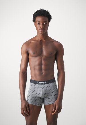 MEN LOGO BOXER 2 PACK - Boxerkalsong - grey/black