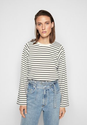 ELLY - Långärmad tröja - off white/black