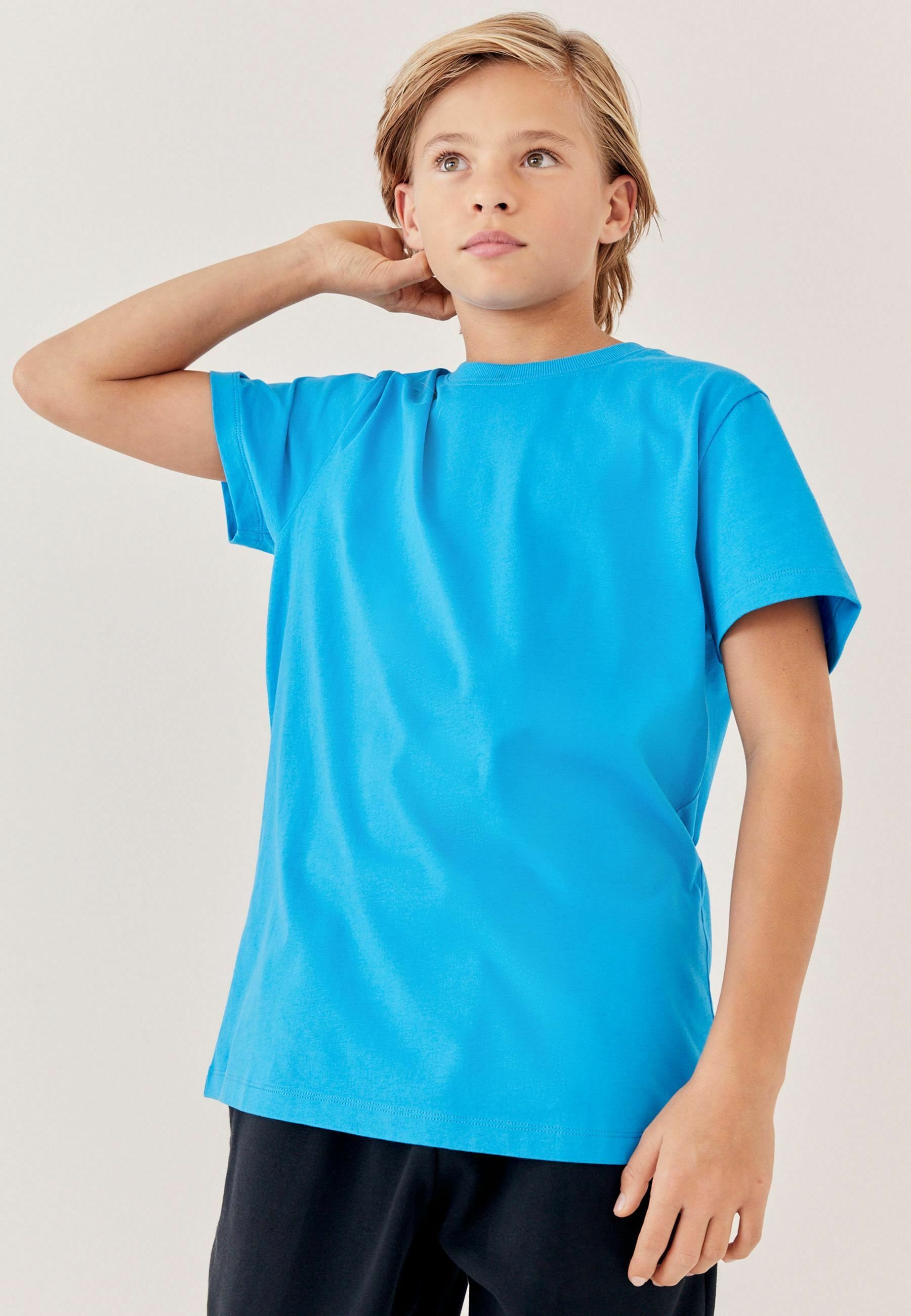 T-shirt Basique NEXT Garçon – Bleu – Taille 6-7 Ans – Manches Longues – Coton