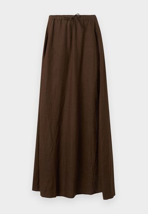 MAXI SKIRT - Maxinederdele - maple brown