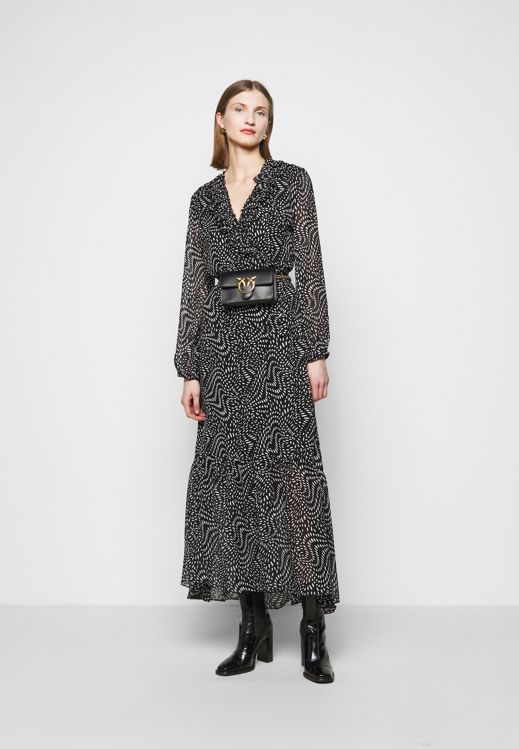 Pinko UMILE ABITO POIS - Vestito lungo - black/nero - Zalando.it