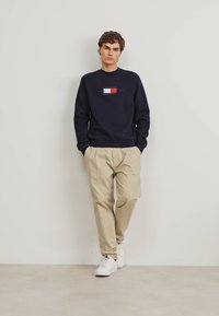 Tommy Hilfiger HILFIGER FLAG SWEATSHIRT - Sweatshirt - desert sky