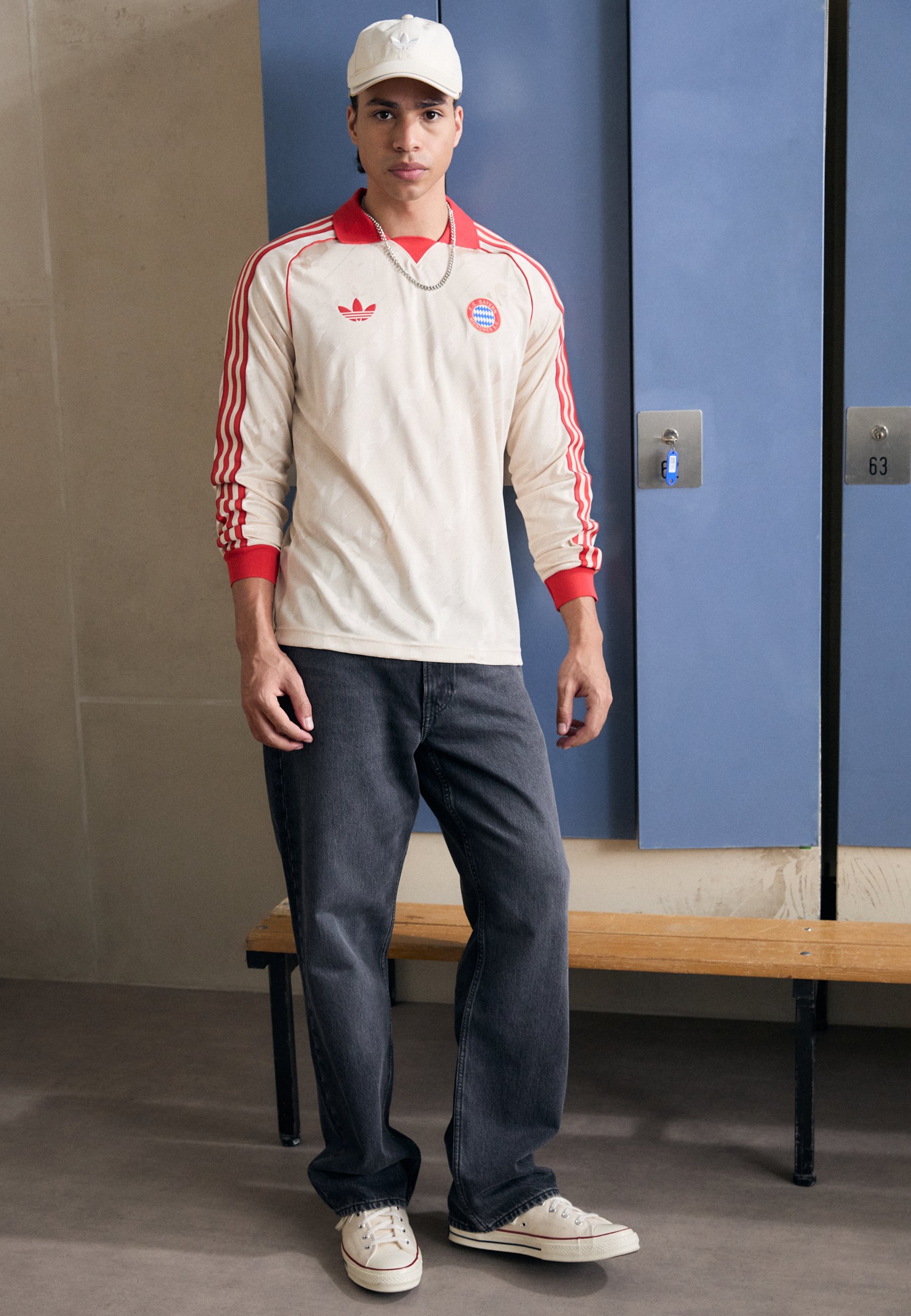 FC Bayern München 長袖ポロシャツ adidas adidas Performance FC BAYERN MÜNCHEN LONGSLEEVE - Club wear