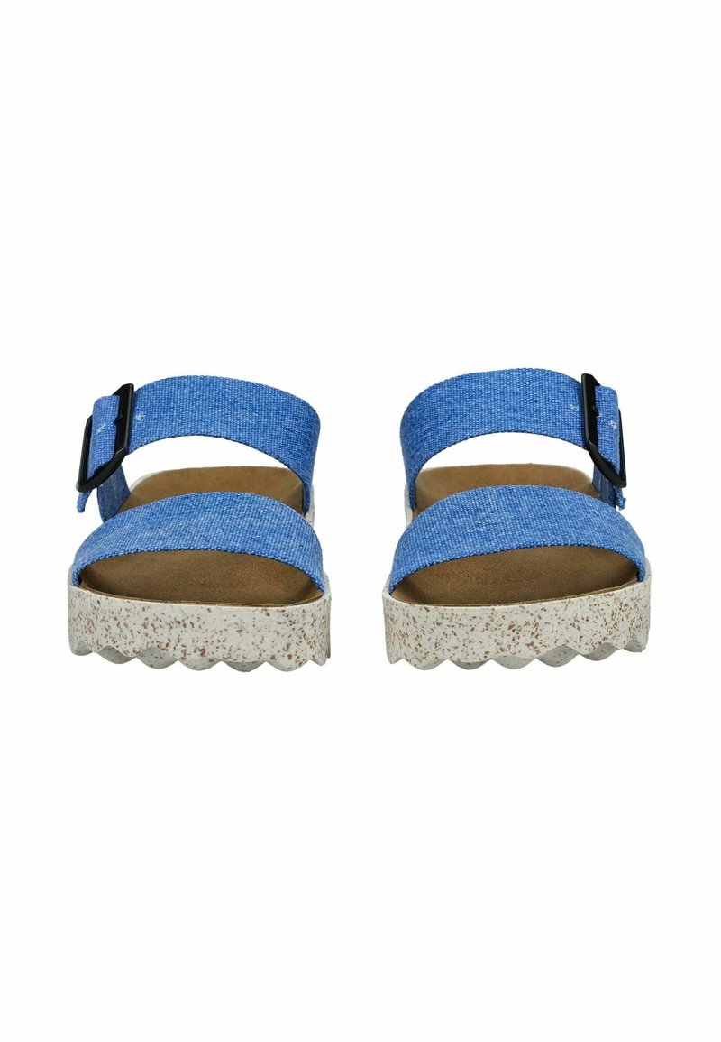 ASPORTUGUESAS Sandalias planas fluor nautical/azul