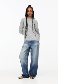 PULL&BEAR OVERSIZE - Longsleeve - grey