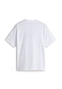 Witte katoenen T-shirt, korte mouwen, ronde hals, eenvoudig ontwerp zonder extra patronen of graphics, gladde textuur, normale pasvorm.