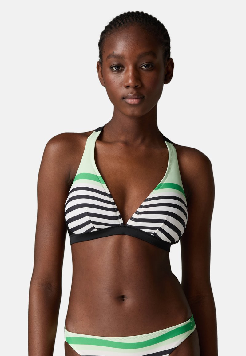 Bogner Fire + Ice JASMIN - Bikini top - schwarz weiß grün/black ...