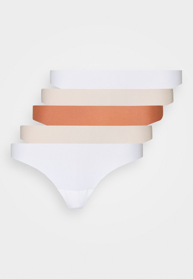 Asher 5 pack thong - String - tan/nude/white