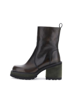 Stivaletti con plateau - dark brown