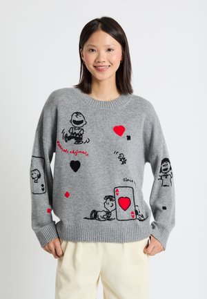 Strickpullover - grey marl
