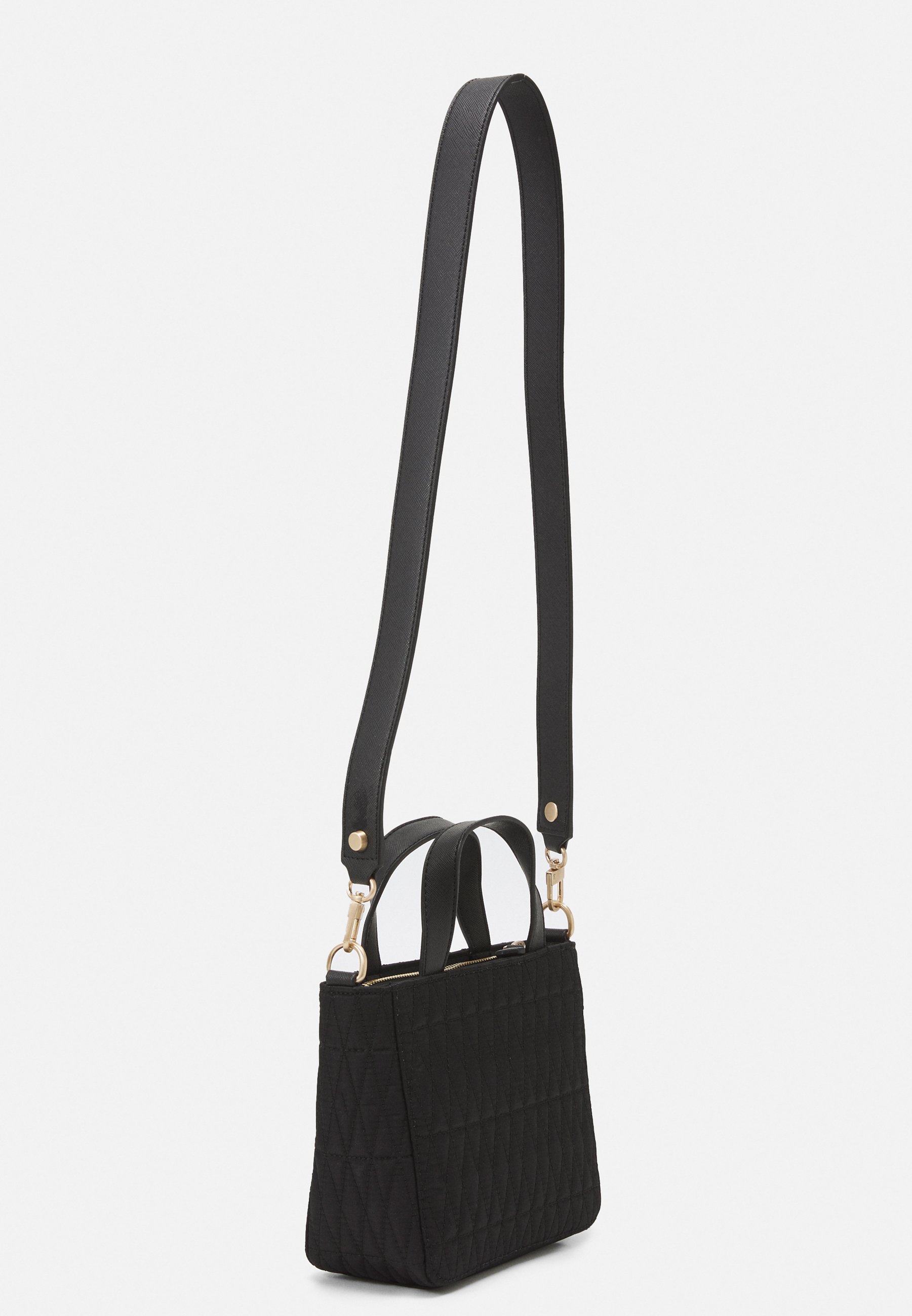black mini tote bag
