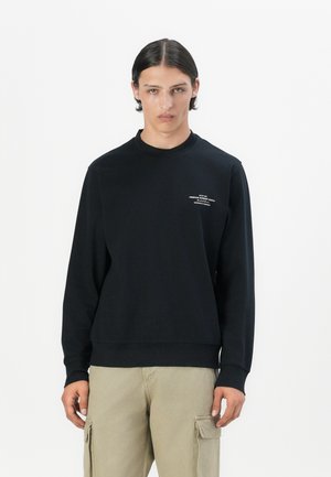 Jack & Jones PREMIUM JPRBLACHAD BRANDING CREW NECK - Sweater - black beauty
