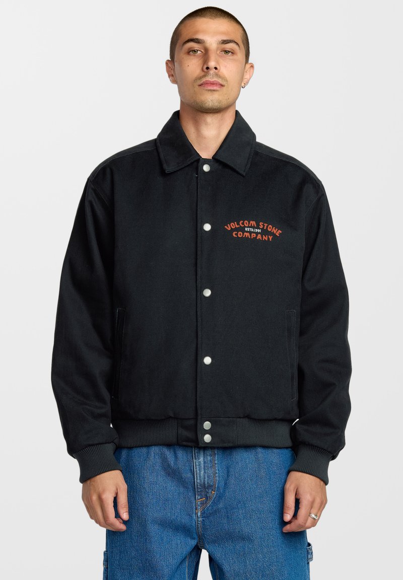 Chemise Volcom Homme – Gris Moyen, Coton Léger, Manches Longues, Boutonnée (taille M)