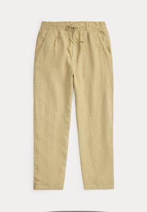Polo Ralph Lauren LATEEF RELAXED FIT PLEATED LINEN PANT - Stoffhose - coastal beige