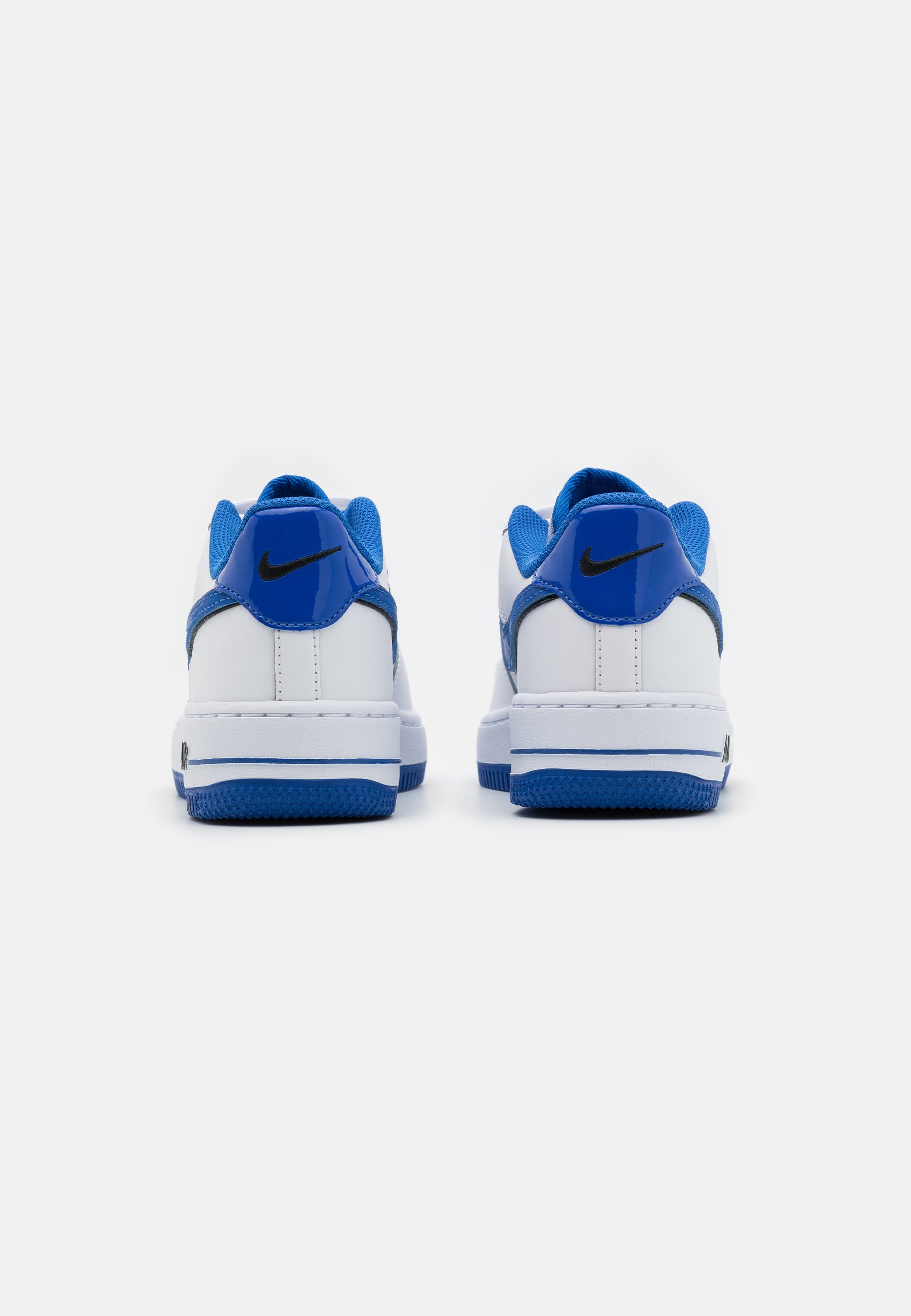 Nike Sportswear AIR FORCE 1 LV8 - Trainers - white/black/game royal/white -  Zalando.co.uk