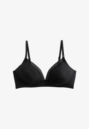 Next, MATERNITY SMOOTHING LACE TRIMMED & NURSING BRA WITH MOTION FLEX TECHNOLO - Still-BH - black