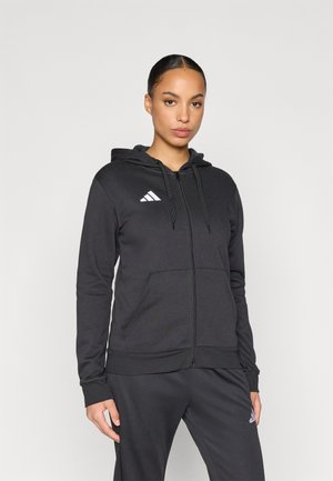 ENTRADA26 FULL ZIP HOODIE - Zip-up sweatshirt - black/white