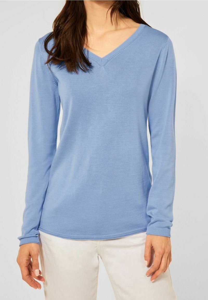 Cecil Stickad tröja - light blue