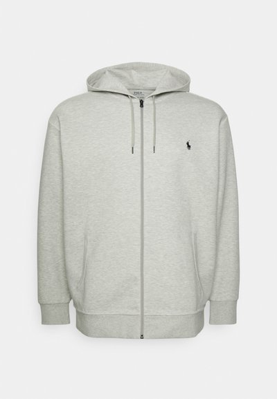 Polo Ralph Lauren Big & Tall DOUBLE KNIT FULL ZIP HOODIE - Camisola com fecho - grey