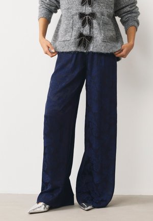 WIDE LEG  - Pantaloni - navy