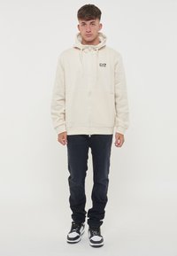 EA7 Emporio Armani Felpa con cappuccio - whitecap gray
