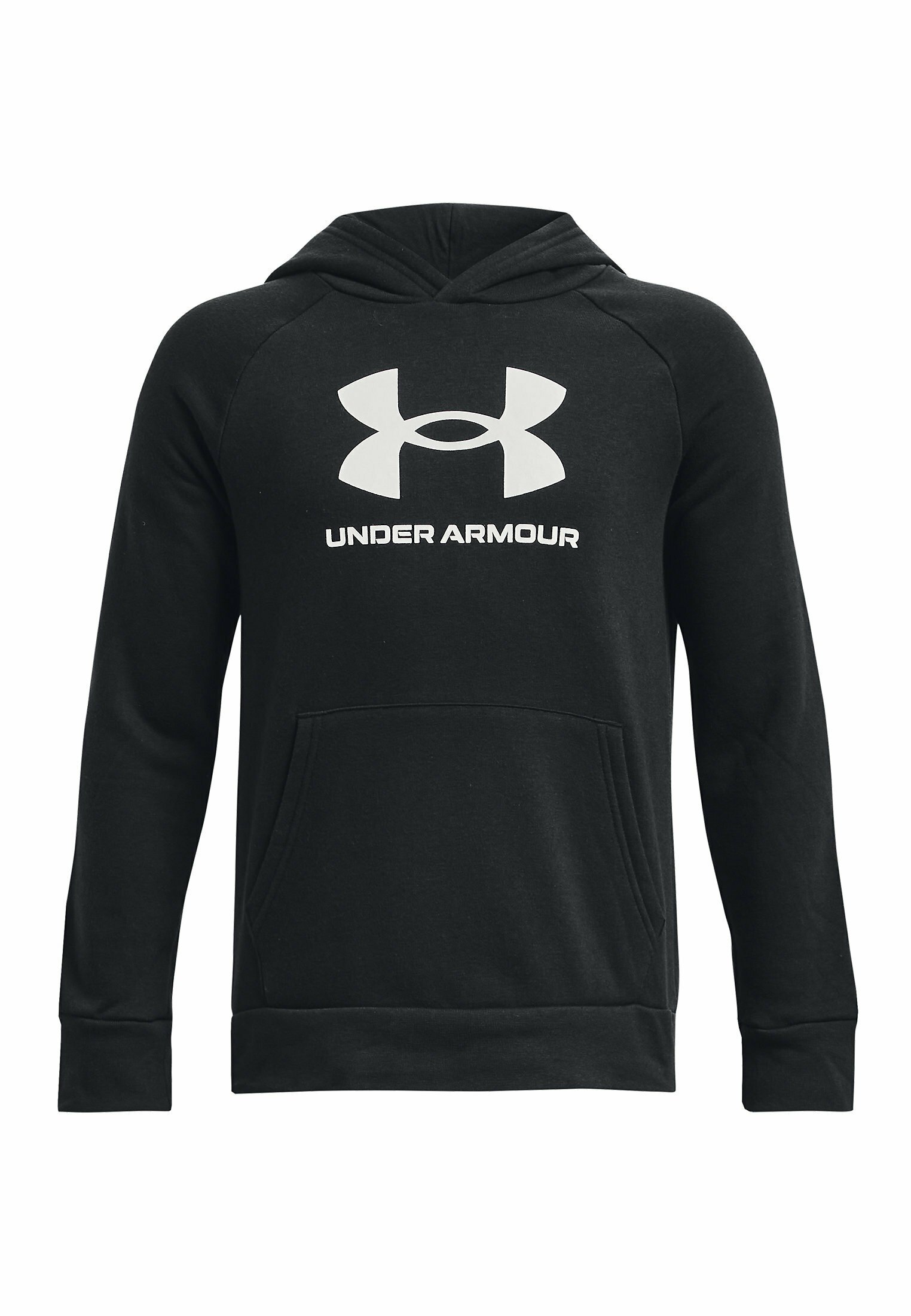 Under Armour RIVAL BIG LOGO Felpa con cappuccio black/nero