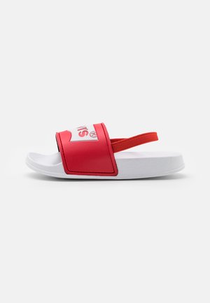 POOL MINI UNISEX - Mules - white/red