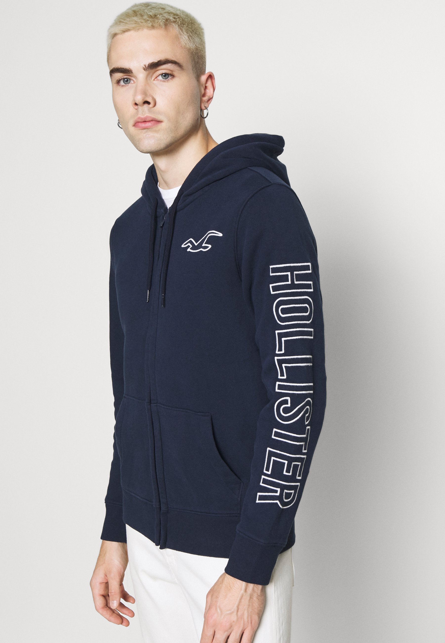 Hollister Co. TONAL TECH - Sudadera con cremallera - navy/azul marino -  Zalando.es