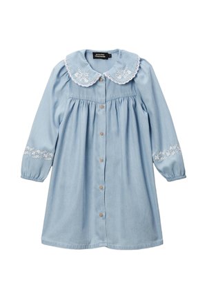 FLUIDE BRODÉE - Robe chemise - light blue stone