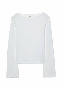 WITH BOAT NECK  - Langarmshirt - white