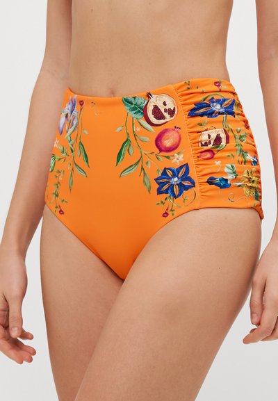 Alemais FLORES HIGH WAISTED BRIEF - Bikiniunderdel - tangerine