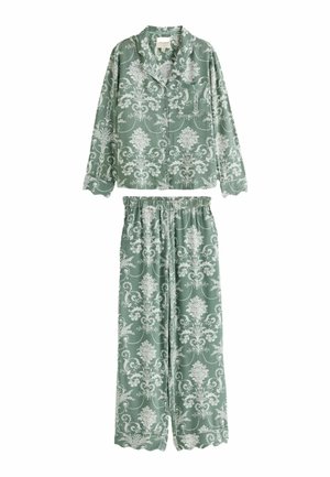 Laura Ashley, REGULAR FIT - JOSETTE BUTTON THROUGH PYJAMAS SET - Pyjama set - green