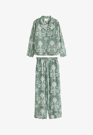 Laura Ashley, REGULAR FIT - JOSETTE BUTTON THROUGH PYJAMAS SET - Pyjama set - green